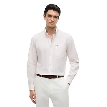 Men's Tommy Hilfiger Mini Gingham Long Sleeve Woven Shirt