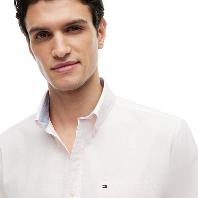 Men's Tommy Hilfiger Mini Gingham Long Sleeve Woven Shirt