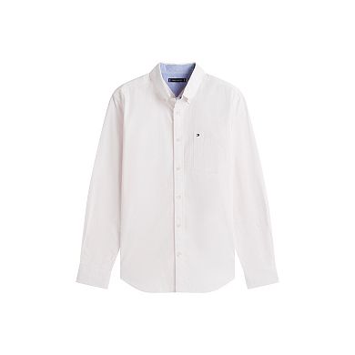 Men's Tommy Hilfiger Mini Gingham Long Sleeve Woven Shirt