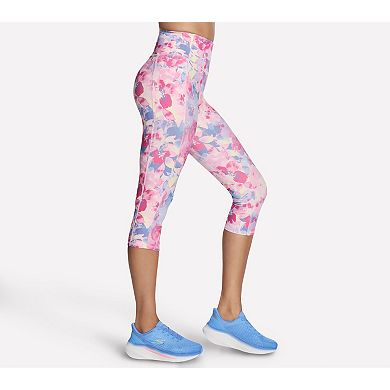 Women's Skechers® GO FLEX Printed High Waisted Capri Leggings