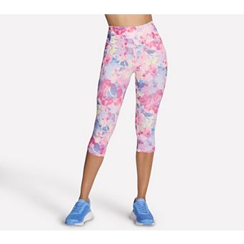 Women's Skechers® GO FLEX Printed High Waisted Capri Leggings