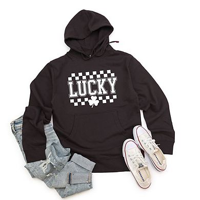 Checkered Lucky Shamrock Hoodie