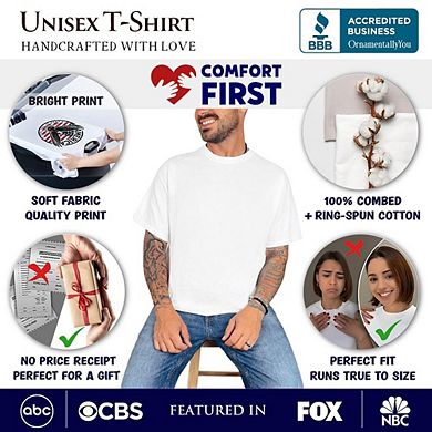 Father Definition T-Shirt, White and Natural Inspirational Tee for Hero Dad