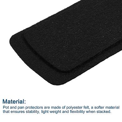 Pot and Pan Protectors, 6pcs 380mm 15 Inch Pot Separator for Stacking Felt Pan Protectors Dividers