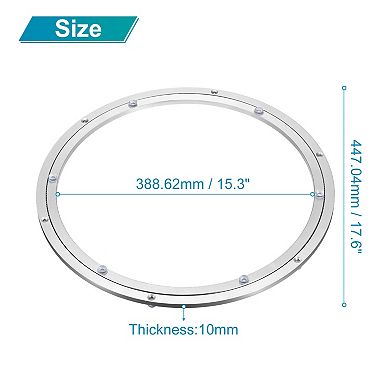 Aluminum Lazy Susan 18" Turntable Ring Large Bearing Metal Rotating Turntable for Round Dining-Table