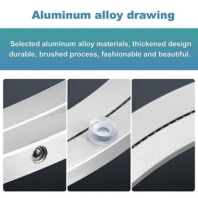 Aluminum Lazy Susan 18" Turntable Ring Large Bearing Metal Rotating Turntable for Round Dining-Table