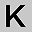 Heart Black Letter K