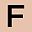 Round Pink Letter F