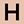 Round Pink Letter H