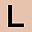 Round Pink Letter L