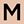 Round Pink Letter M