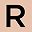 Round Pink Letter R