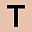 Round Pink Letter T