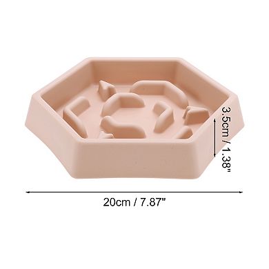 1 Pc Convenient Hexagon Shape Pet Bowl for Indoor and Outdoor