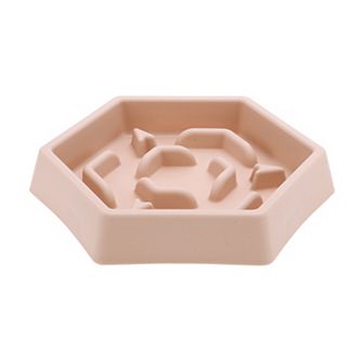 1 pc Convenient Hexagon Shape Pet Bowl for Indoor and Outdoor