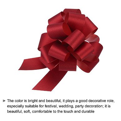10pcs 13" Car Large Pull Bow Gift Wrapping Bows for Christmas Flower Presents Wedding