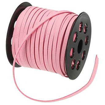 Flat Suede Leather Lace, 5mm x 50 Yard Faux Suede Leather Cord DIY Supplies for Art Crafts Making