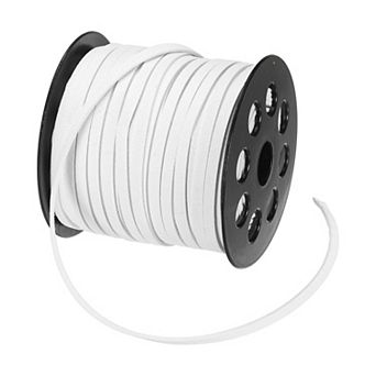 Flat Suede Leather Lace, 5mm x 50 Yard Faux Suede Leather Cord DIY Supplies for Art Crafts Making