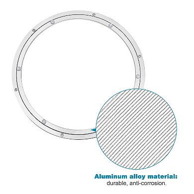 Aluminum Lazy Susan 16" Turntable Ring Large Bearing Metal Rotating Turntable for Round Dining-Table