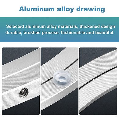 Aluminum Lazy Susan 16" Turntable Ring Large Bearing Metal Rotating Turntable for Round Dining-Table