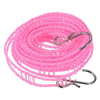 Portable Clothesline, 9.84ft Nylon Windproof Non-Slip Washing Line Rope for Outdoor Travel Laundry
