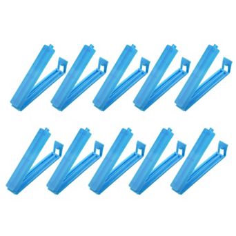 Sealing Clips 3.5 Inch, 10 Pack Reusable Plastic Bag Clamp Sealer for Home Kitchen Food Storage