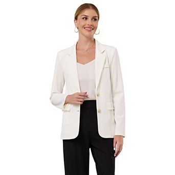 Women's Stretchy Knit Blazer Business Casual Lightweight Jacket
