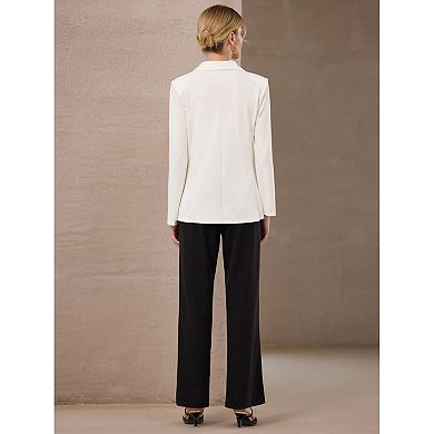 Women's Stretchy Knit Blazer Business Casual Lightweight Jacket