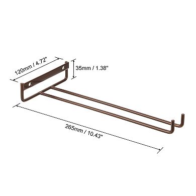 2Pcs Wine Glass Rack, Iron Wall Mountable Wine Glasses Rack Under Cabinet Stemware Rack for Kitchen
