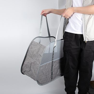 Back-shoulder Style Laundry Basket 30.71"x13.78"x21.65" 1 Pc