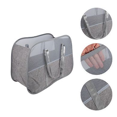 Back-shoulder Style Laundry Basket 30.71"x13.78"x21.65" 1 Pc