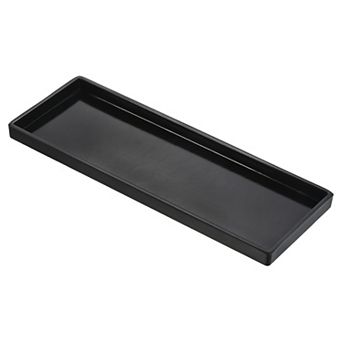 13"x5" Fast Food Tray, Plastic Reusable Multi-Purpose Rectangle Serving Tray Smooth Surface