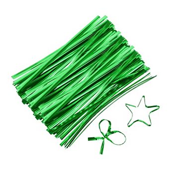 4" Twist Ties, Metallic Twist Ties, Reusable Plastic Coated Twist Ties for Bakery, Goodie Bag 800 pc
