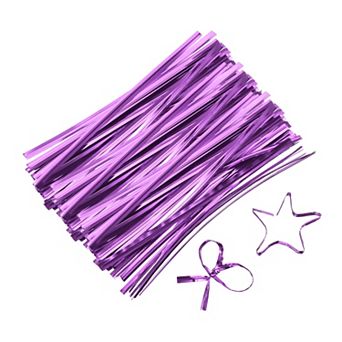 4" Twist Ties, Metallic Twist Ties, Reusable Plastic Coated Twist Ties for Bakery, Goodie Bag 800 pc