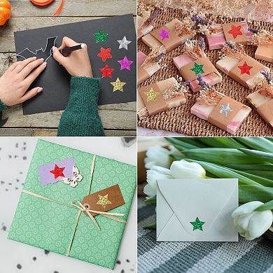 1000pcs Star Stickers 1 Inch Self-Adhesive Stickers Coding Label for DIY Crafts Marking