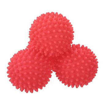 4 pc Reusable Laundry Vinyl Drying Balls for Reduce Wrinkles Static Fabric Softener