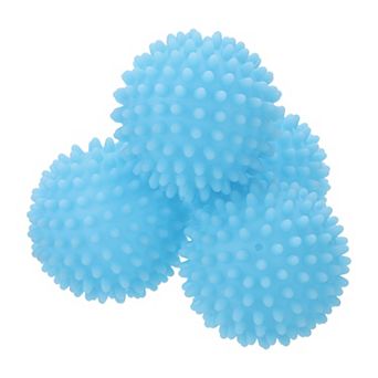 4 pc Reusable Laundry Vinyl Drying Balls for Reduce Wrinkles Static Fabric Softener