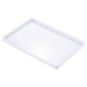 11"x8" Fast Food Tray, Plastic Reusable Multi-Purpose Rectangle Serving Tray Smooth Surface