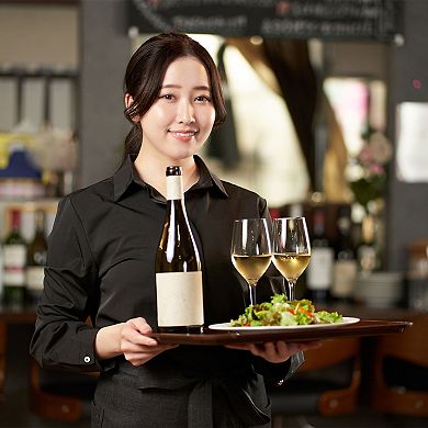 11"x8" Fast Food Tray, Plastic Reusable Multi-Purpose Rectangle Serving Tray Smooth Surface