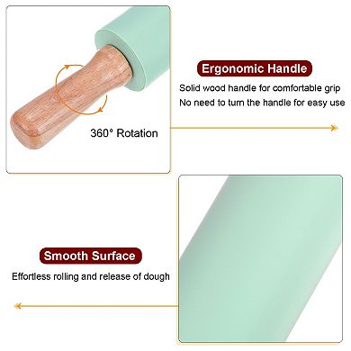 1pcs Silicone Rolling Pins for Baking 43cm x 5.2cm