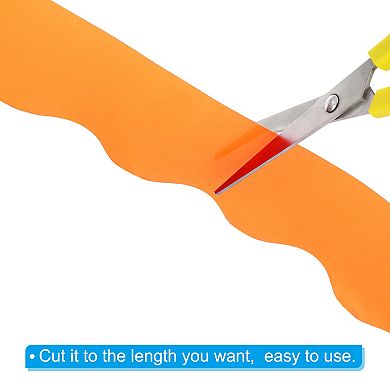 2.24" x 32.8Ft Bulletin Board Border, Scalloped Trim Strips Wall Decor for Locker Classroom Poster