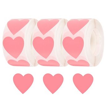 1500 pc Heart Stickers 1 Inch Self-Adhesive Stickers Coding Label for DIY Crafts Marking
