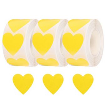 1500 pc Heart Stickers 1 Inch Self-Adhesive Stickers Coding Label for DIY Crafts Marking