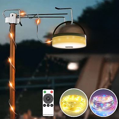 Portable 32.8 Ft Waterproof Retractable String Light