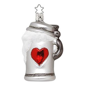 Inge Glas Beer Lover Stein German Glass Christmas Tree Ornament