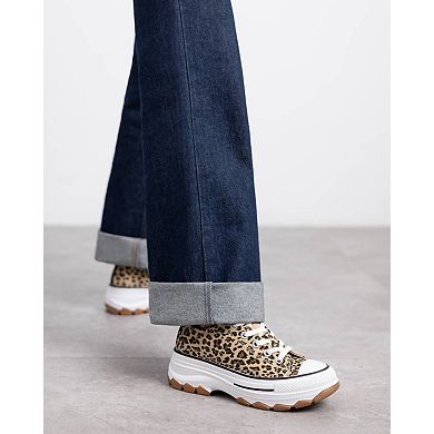 Refresh Women's Lace-Up Canvas Sneakers 172477