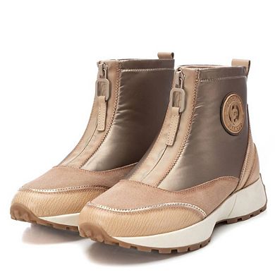 Carmela Leather Collection Women's Sneaker Booties By Xti