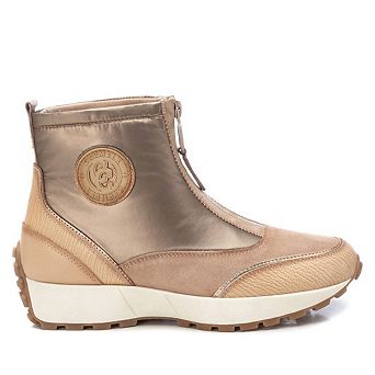 Carmela Leather Collection Women's Sneaker Booties By Xti