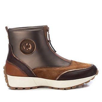 Carmela Leather Collection Women's Sneaker Booties By Xti