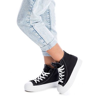 Women's Canvas High-Top Sneakers By XTI